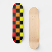 Kleurrijk Geruit Skateboard #1 (Voorkant)