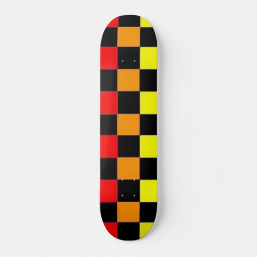 Kleurrijk Geruit Skateboard #1 (Voorkant)