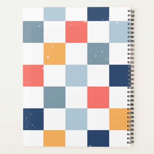 kleurrijk Geruite 2024 Planner (Achterkant)