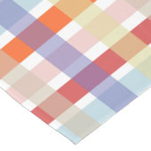 Kleurrijk geruite controlepatroon korte tafelloper (Hoek)