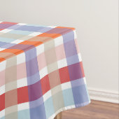 Kleurrijk geruite controlepatroon tafelkleed (Voorbeeld)