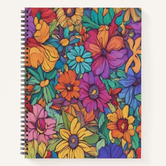 Kleurrijk gesmolten goud #52 - Spiral Notitieboek (Voorkant)