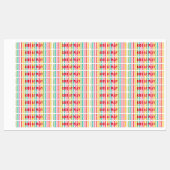 Kleurrijk gestreept, aangepast draaibaar strijkijz labels (Vel)