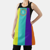 KLEURRIJK GESTREEPT MONOGRAM SCHORT (Insitu)