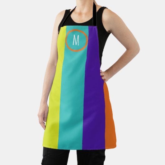 KLEURRIJK GESTREEPT MONOGRAM SCHORT (Insitu)