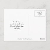 Kleurrijk gestreept patroon Dank je postkaart (Achterkant)