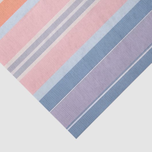 Kleurrijk Gestreept Stof Art Tissue Papier (Detail)
