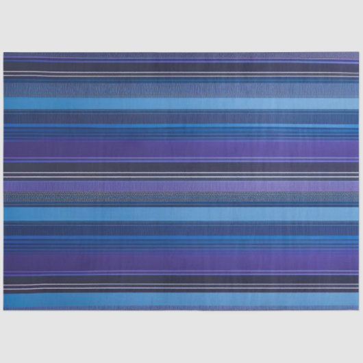 Kleurrijk Gestreept Stof Art Tissue Papier (Voorkant)