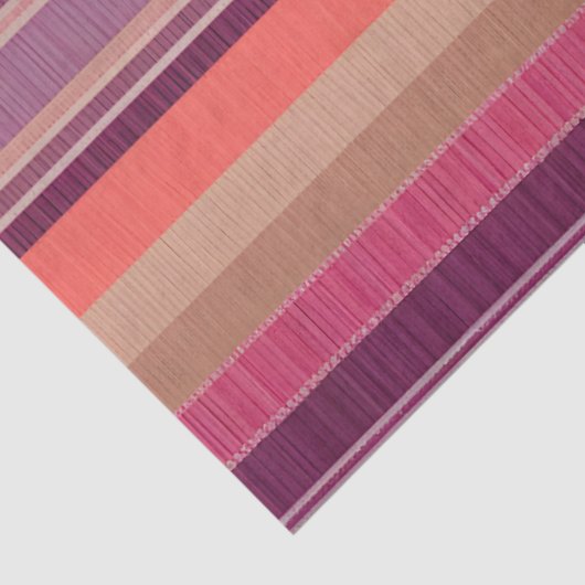 Kleurrijk Gestreept Stof Art Tissue Papier (Detail)