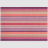 Kleurrijk Gestreept Stof Art Tissue Papier (Voorkant)