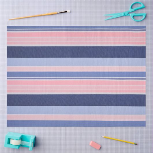 Kleurrijk Gestreept Stof Art Tissue Papier (Craft)