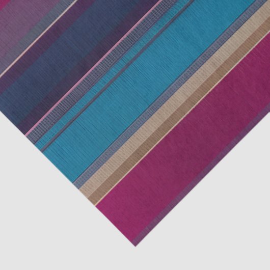 Kleurrijk Gestreept Stof Art Tissue Papier (Detail)