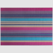 Kleurrijk Gestreept Stof Art Tissue Papier (Voorkant)