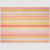 Kleurrijk Gestreept Stof Art Tissue Papier (Voorkant)