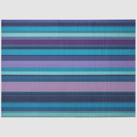 Kleurrijk Gestreept Stof Art Tissue Papier (Voorkant)