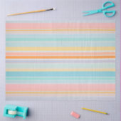 Kleurrijk Gestreept Stof Art Tissue Papier (Craft)