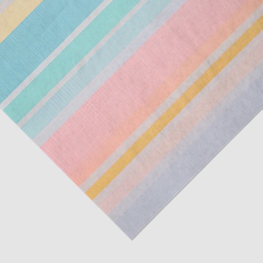 Kleurrijk Gestreept Stof Art Tissue Papier (Detail)