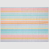 Kleurrijk Gestreept Stof Art Tissue Papier (Voorkant)