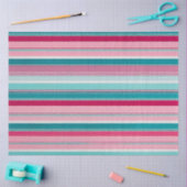 Kleurrijk Gestreept Stof Art Tissue Papier (Craft)