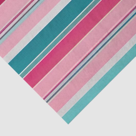 Kleurrijk Gestreept Stof Art Tissue Papier (Detail)