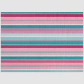 Kleurrijk Gestreept Stof Art Tissue Papier (Voorkant)