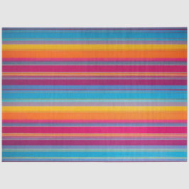 Kleurrijk Gestreept Stof Art Tissue Papier