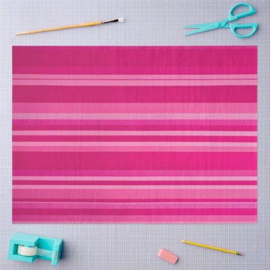 Kleurrijk Gestreept Stof Art Tissue Papier (Craft)