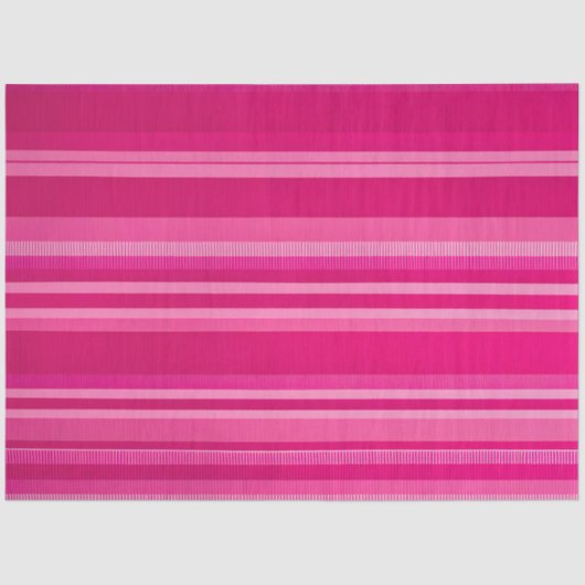 Kleurrijk Gestreept Stof Art Tissue Papier (Voorkant)