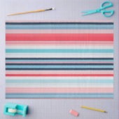 Kleurrijk Gestreept Stof Art Tissue Papier (Craft)