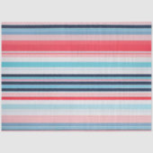 Kleurrijk Gestreept Stof Art Tissue Papier (Voorkant)