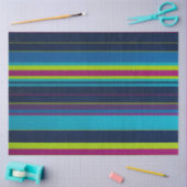 Kleurrijk Gestreept Stof Art Tissue Papier (Craft)