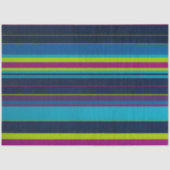 Kleurrijk Gestreept Stof Art Tissue Papier (Voorkant)