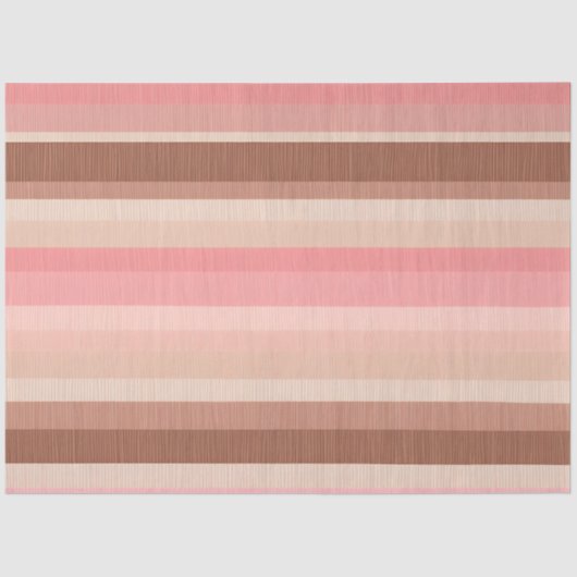 Kleurrijk Gestreept Stof Art Tissue Papier (Voorkant)