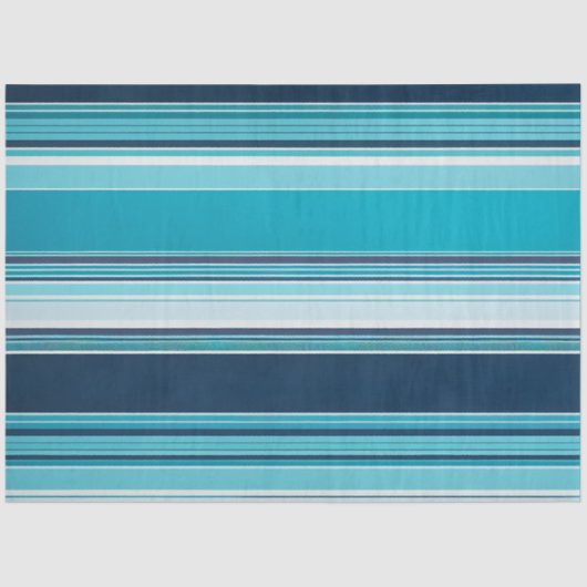 Kleurrijk Gestreept Stof Art Tissue Papier (Voorkant)