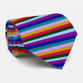 Kleurrijk gestreept Stropdas (Opgerold)