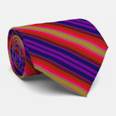 Kleurrijk gestreept Stropdas (Opgerold)