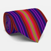 Kleurrijk gestreept Stropdas (Opgerold)