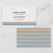 Kleurrijk gestreept Visitekaartje (Voorkant / Achterkant)