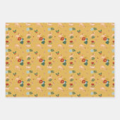 Kleurrijk geventileerd patroon voor rendieren inpakpapier vel (Voorkant)