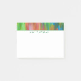 Kleurrijk geverfd, gestreepte aangepaste strips post-it® notes