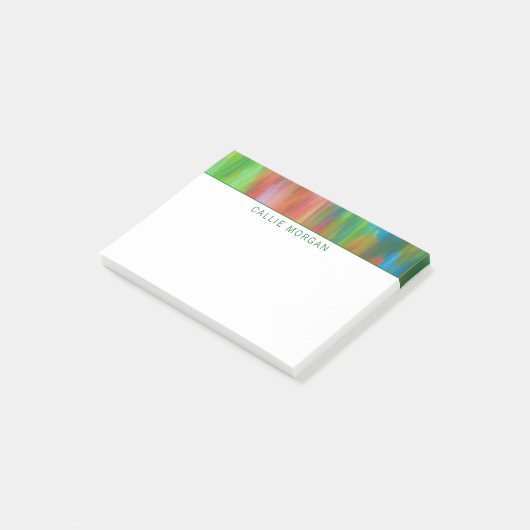 Kleurrijk geverfd, gestreepte aangepaste strips post-it® notes (Schuin)