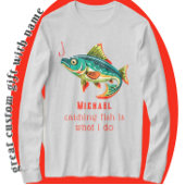 Kleurrijk Gevist ontwerp met naam T-shirt