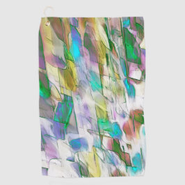 Kleurrijk gevlekt, ondoorzichtig tegenover een gla golfhanddoek