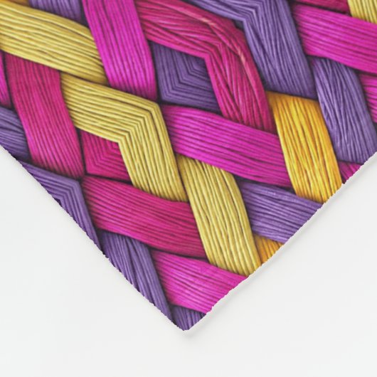 Kleurrijk Geweven Patroon Dekbed Fleece Deken (Hoek)