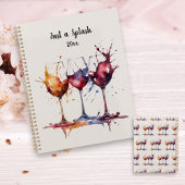 Kleurrijk Gewoon een Splash of Wine Waterverf Planner