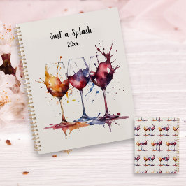 Kleurrijk Gewoon een Splash of Wine Waterverf Planner