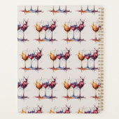 Kleurrijk Gewoon een Splash of Wine Waterverf Planner (Achterkant)