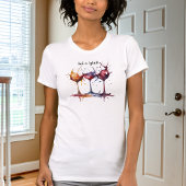 Kleurrijk Gewoon een Splash of Wine Waterverf T-shirt