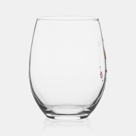 Kleurrijk Gewoon een Splash of Wine Waterverf Wijnglas Zonder Voet (Rechts)