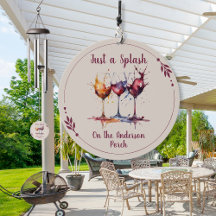 Kleurrijk Gewoon een Splash of Wine Waterverf